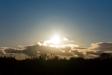 Sonne über den Wolken