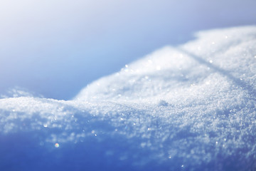 Fototapeta na wymiar Snow surface. Winter blurred background