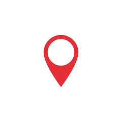 Vector map location icon. Map location shape. Red location tag. Element for design ui app website interface. Position pin