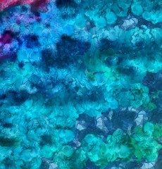 Detailed close-up grunge multi color abstract background. Dry brush strokes hand drawn oil painting on canvas texture. Creative simple pattern for graphic work, web design or wallpaper. 
