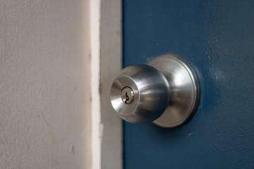 Silver door knob