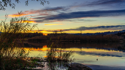 Sonnenuntergang am See