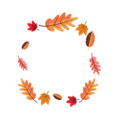 wreath floral leaves foliage white background