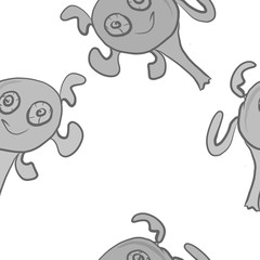 Hand drawn pattern with cute