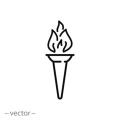 torch icon vector