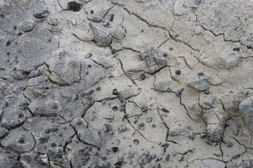 Rissige Schlamm-Textur an der blauen Lagune - Island 