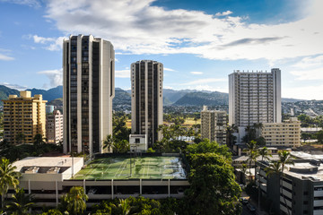 Fototapeta na wymiar Waikiki City