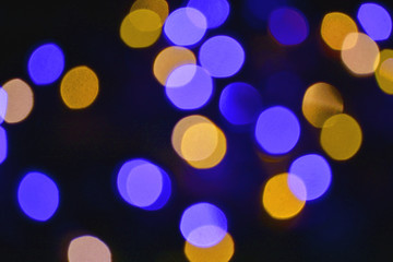 Christmas lights background. Colorful lights