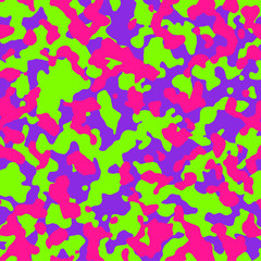 Camouflage bright trendy seamless pattern. Fashion pattern.