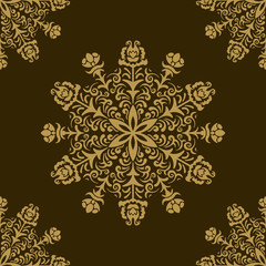 Floral circular pattern