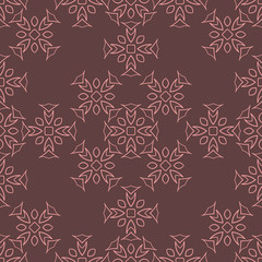 Geometric hand-drawn seamless pattern