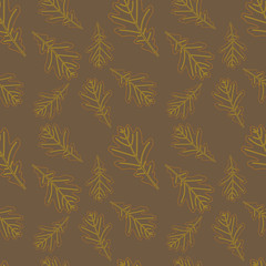 foliate seamless pattern