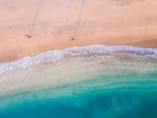 Stoff pro Meter Aerial photo of tropical beach © oldmn