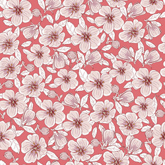 Seamless vintage floral pattern for gift wrap and fabric design