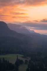 Morning light in the Columbia River Gorge