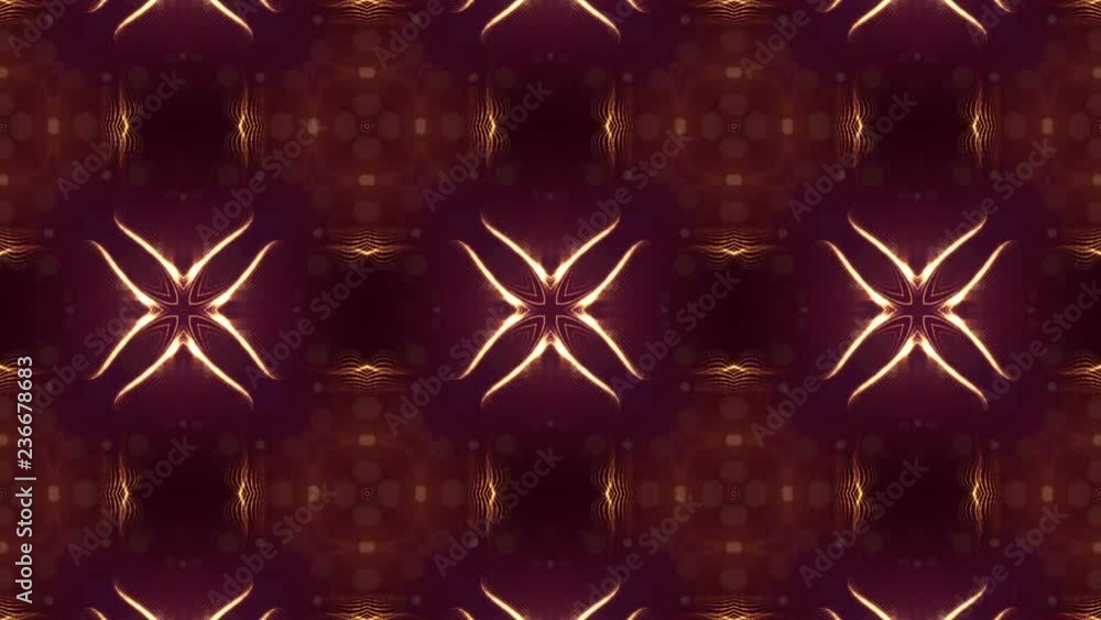 Poster luminous particles like christmas lights hanging in the air, flying and forming abstract shapes and 