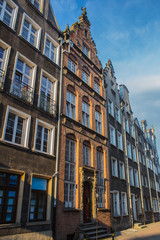 Fototapeta premium Facades of old European buildings