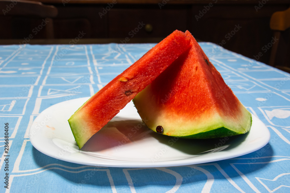 Wall mural sliced watermelon