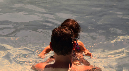 Me and My Baby girl in the swimming pool 