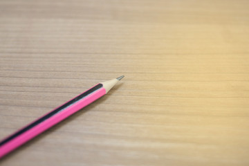 Obraz premium Pencils on the desk, at work, in the office, space for copy.
