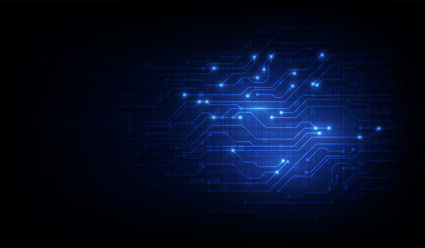 Abstract Circuit Networking Blockchain Concept Background