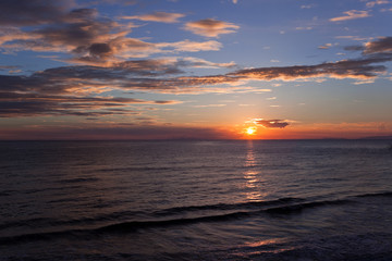 鹿児島江口浜の夕景