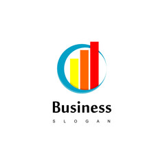 Business Logo With Good Progress Diagram For Business or sales company