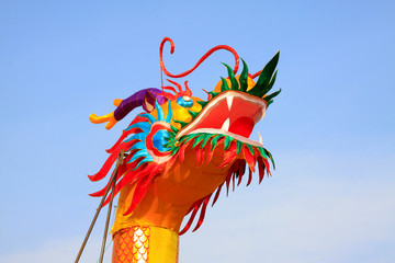 Chinese style dragon leading paper works