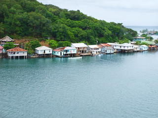 Fototapeta premium Mountain view, Oak Ridge, Roatan