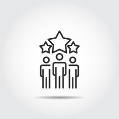 People Icon work group Team Vector