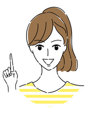 指差し女性