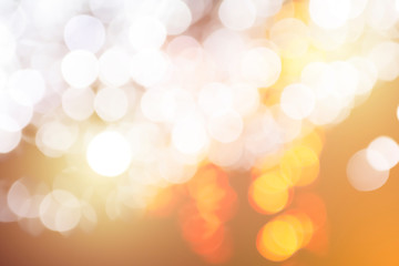 Orange abstract bokeh background.