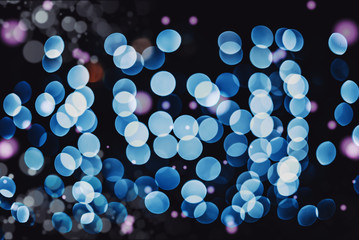 Christmas Background with bokeh light