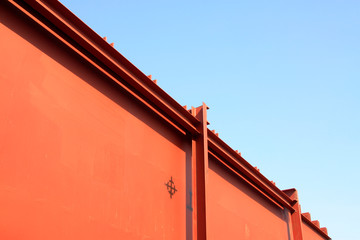 red steel plate