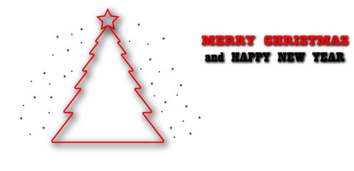 Merry Christmas background vector.