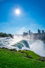 Sunny Niagara Falls Spray, New York