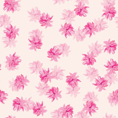 Watercolor Christmas Background with Holly Berries and Leaves