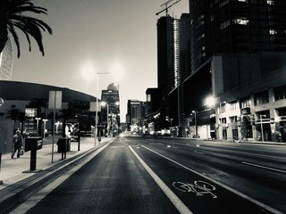 Black and White Photo Art of Downtown Los Angeles