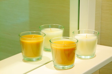 candle in the glass