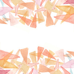 Rainbow Watercolor Triangles