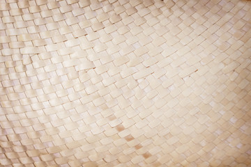 Traditional handcraft dried coconut leaves woven patterns for texture or background