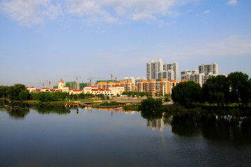Fototapeta na wymiar Urban building scenery, China