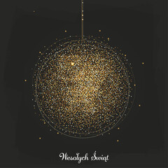 Boże Narodzenie, bombka, święta, kartka, życzenia © milushka