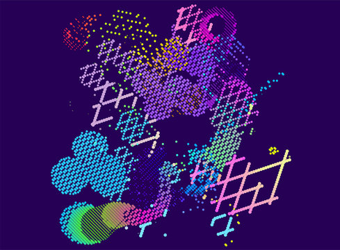 abstract vector background-Dot Graphics