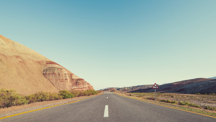 Road in the mountains area
