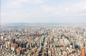 Fototapeta na wymiar View of Cityscape building in Taiwan on Taipei 101