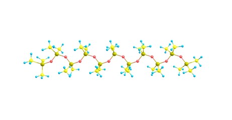 Fototapeta na wymiar Tetramethydisiloxane molecular structure isolated on white