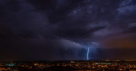 Gewitter über Vodice/ Kroatien