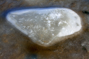 Frozen natural landscape