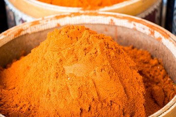 Various colorful spices as Colorful spice background